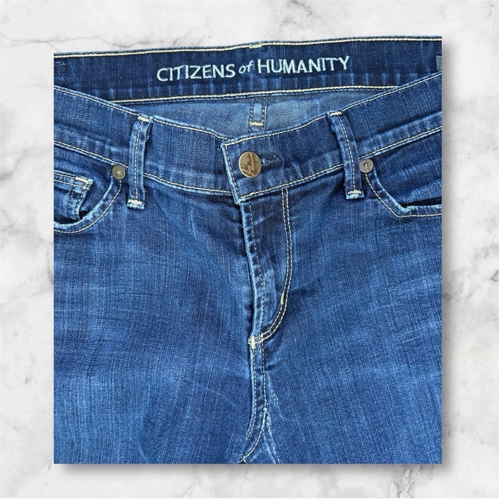 Citizens of Humanity Low Rise Dark Wash Jeans Size 29 - Picture 4 of 11